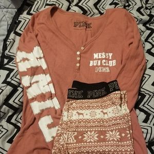 VS PINK PAJAMA SET